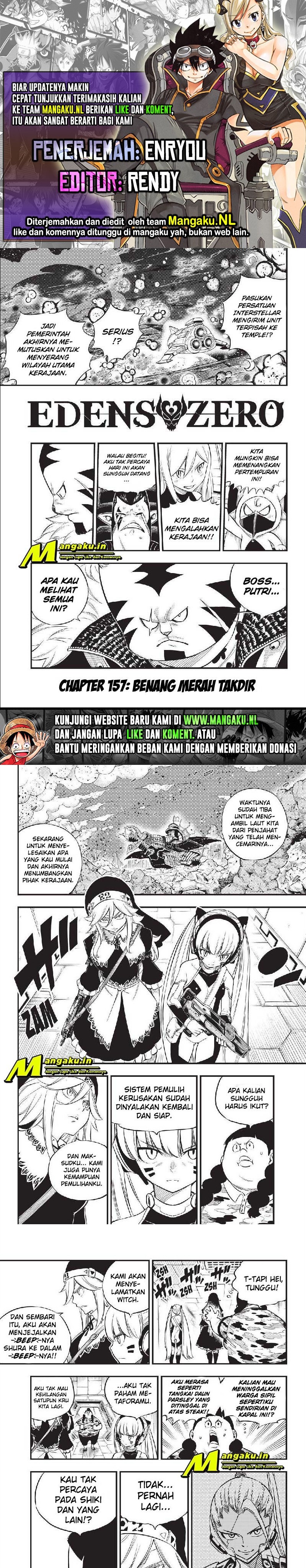 Eden’s Zero Chapter 157